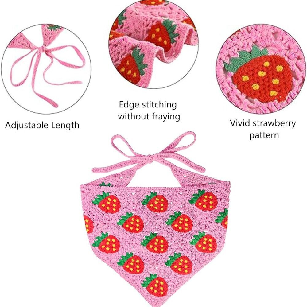 Strawberry Jewelry Set Women Necklace Earrings Bracelet Headband Gift - Picture 6 of 8